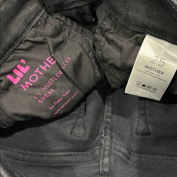 NWT MOTHER lil hustler roller sneak not today satan jeans Size 25 - Picture 7 of 9